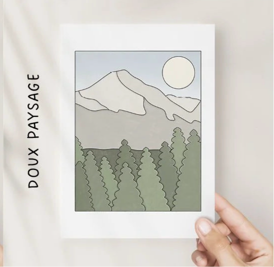 Illustrations 8x10 - Doux paysage