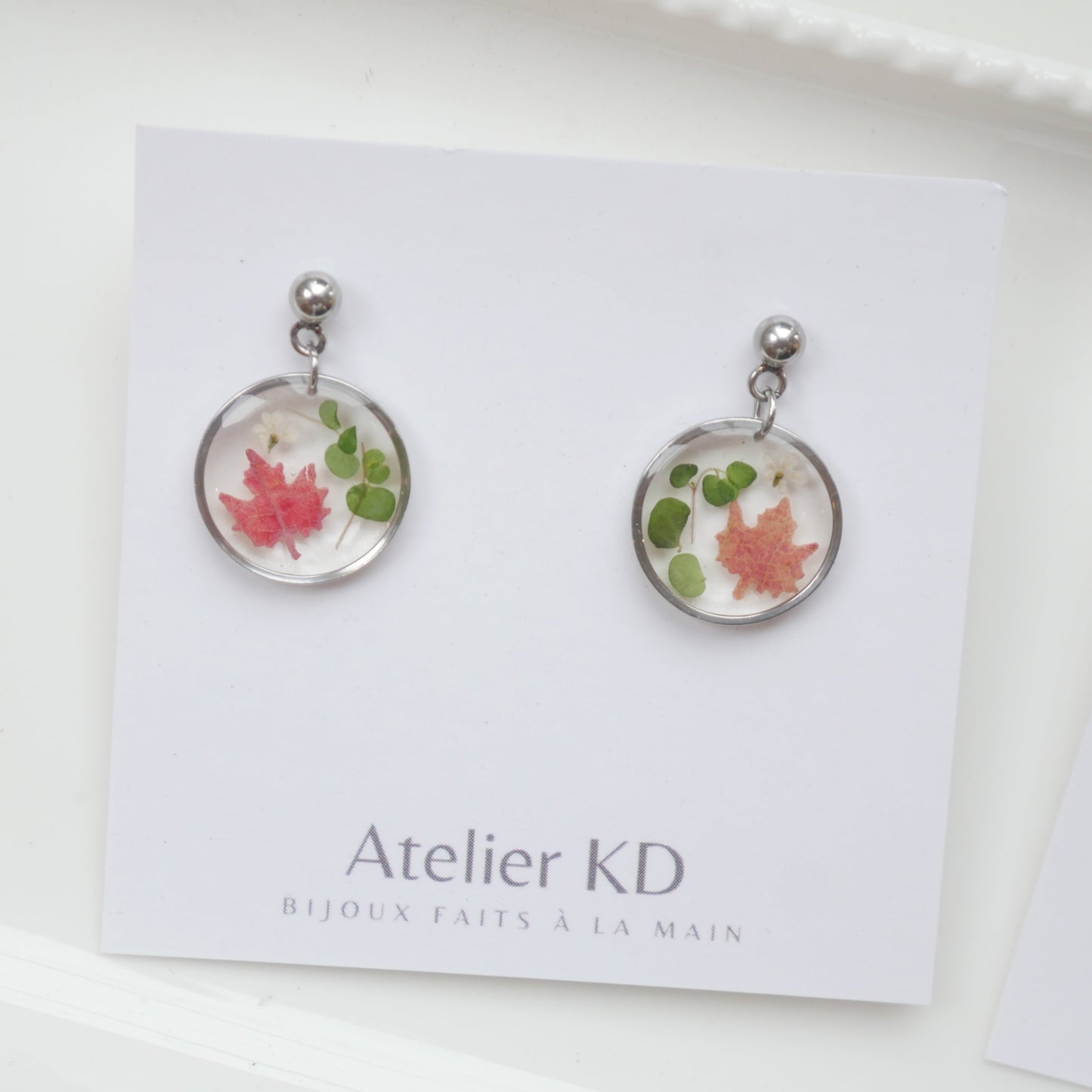 Boucles d'oreilles Fôret - rond