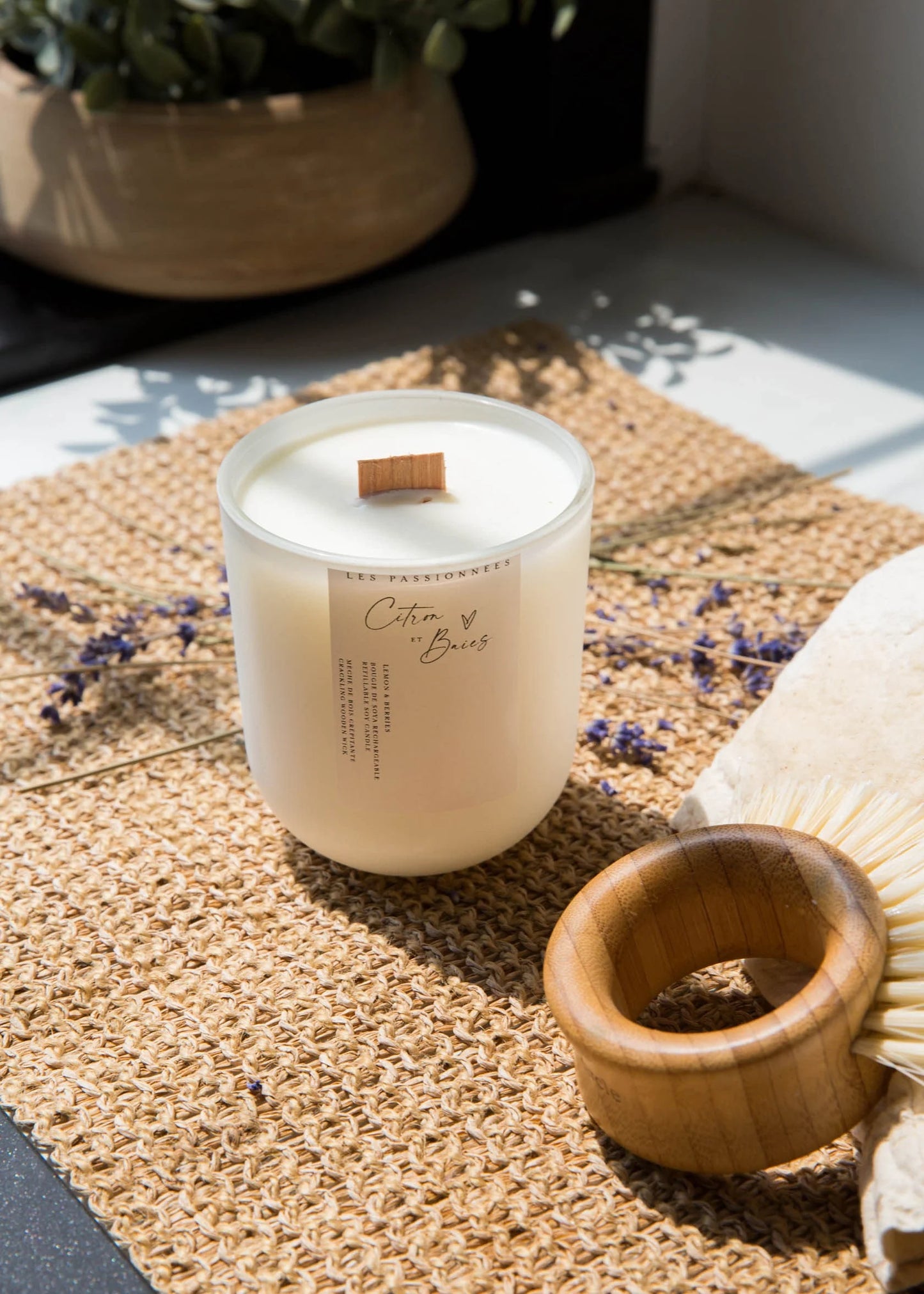 Chandelle rechargeable - Citron & Baies