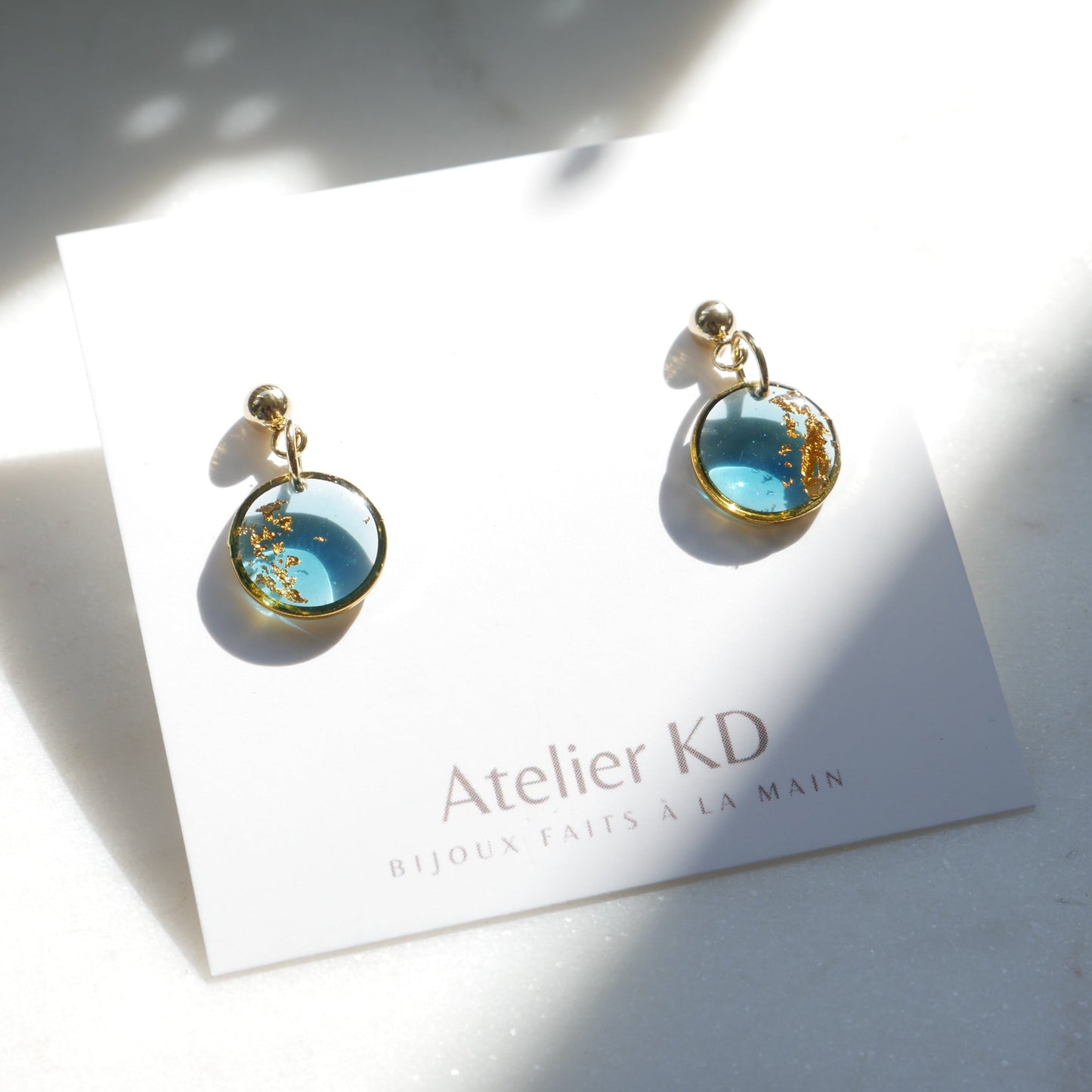 Boucles d'oreilles Céleste - rond (mini)