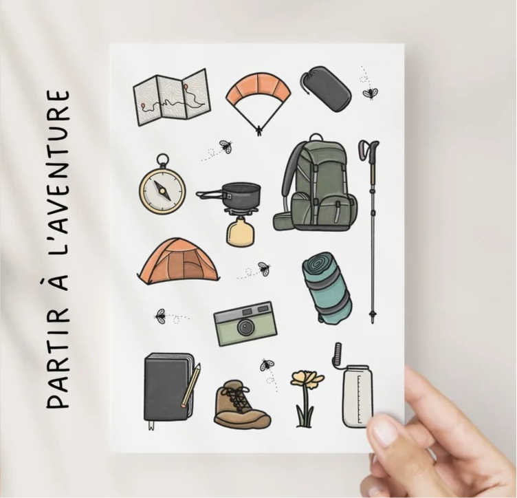Cartes de voeux - Partir à l’aventure
