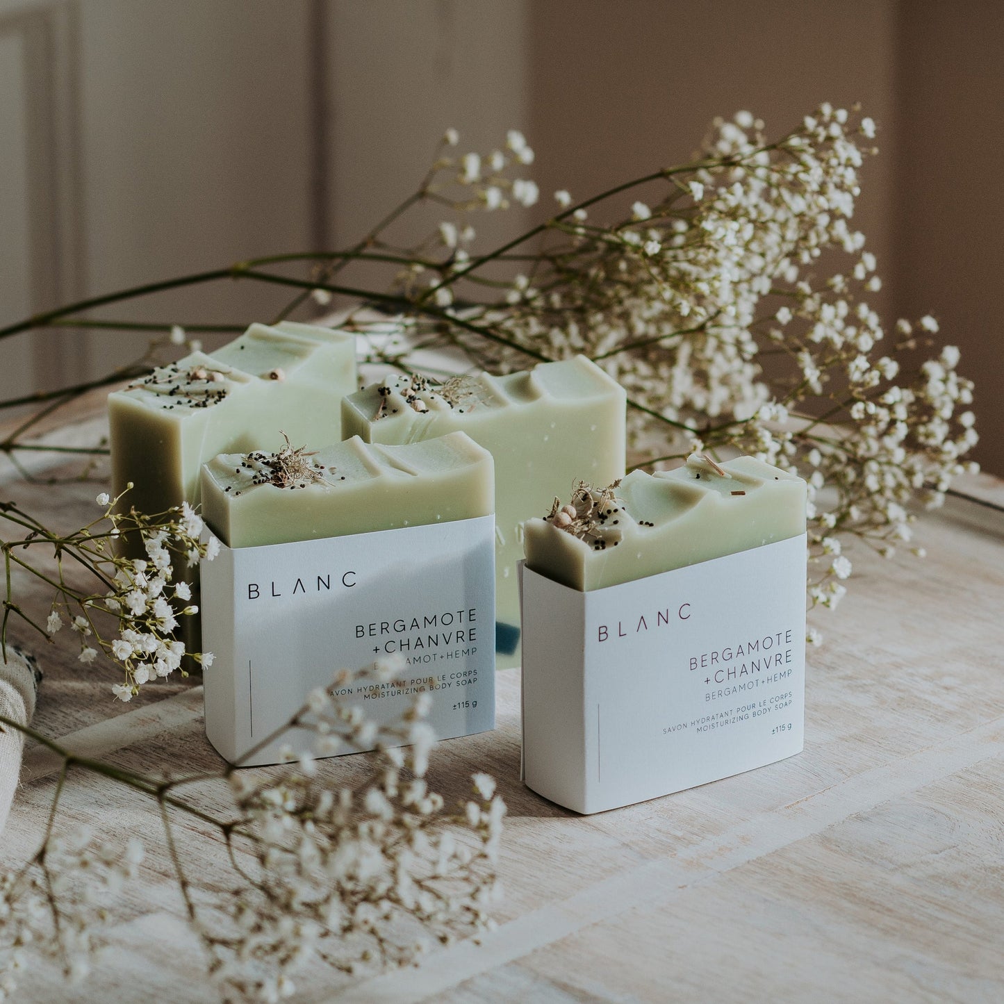 Savon corporel - Bergamote + Chanvre