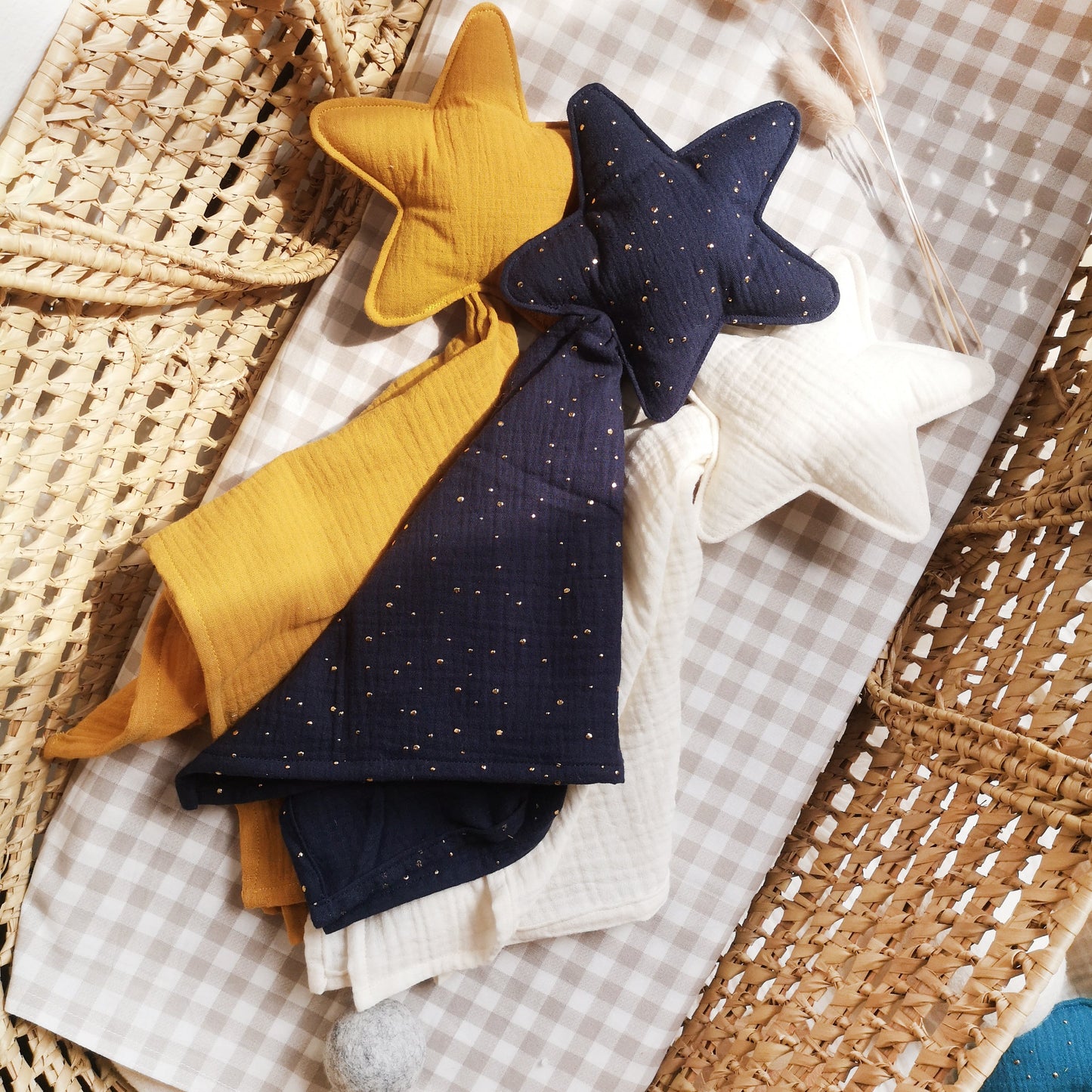 Doudou étoile - Couverture de Sécurité Bébé