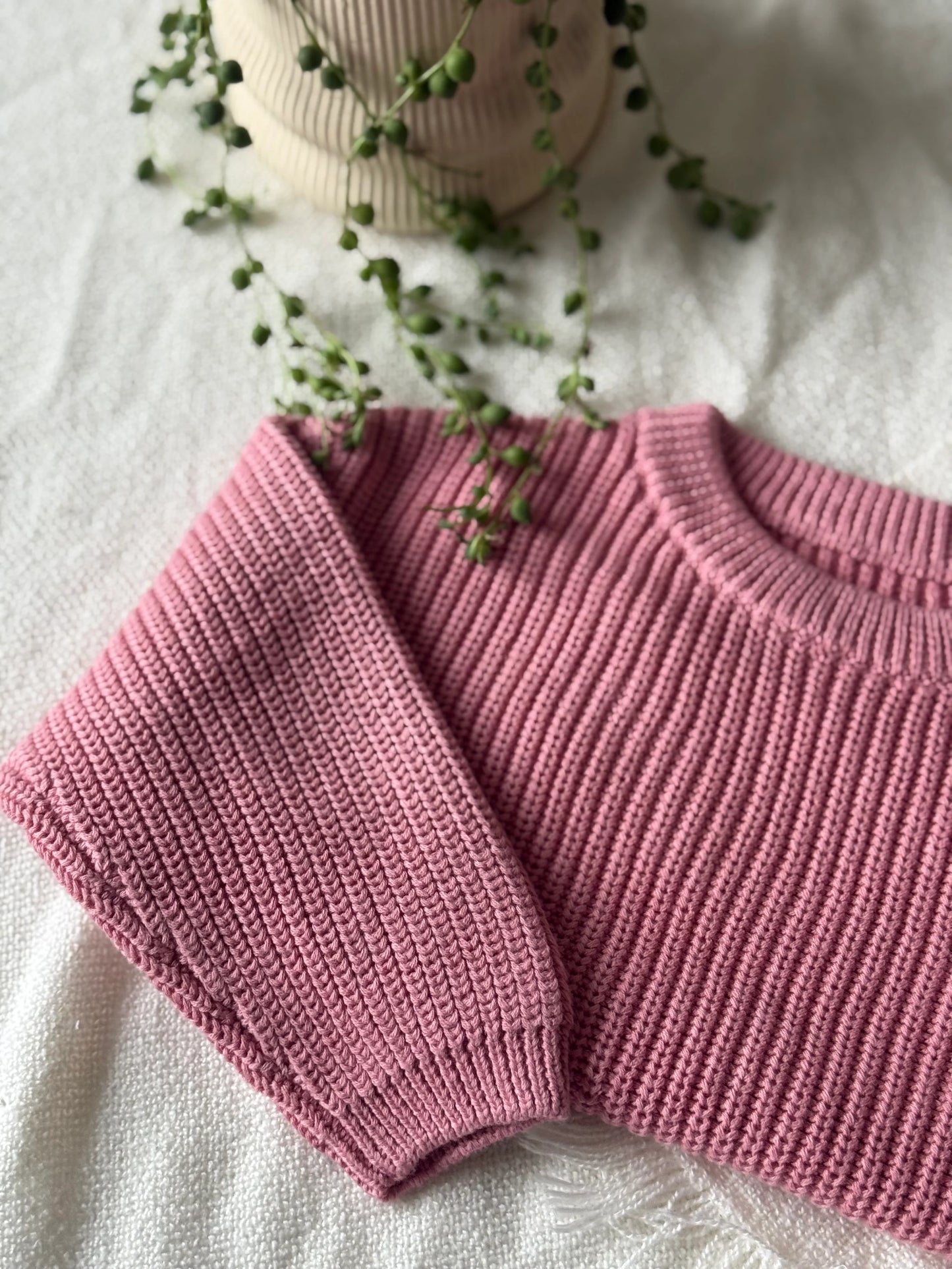 Chandail en tricot - Rose