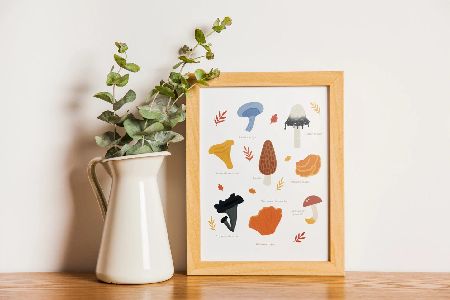 Affiche d'illustration 8x10 - Champignons du Québec 2