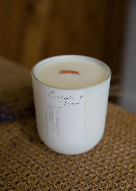 Chandelle rechargeable - Eucalyptus & Lavande
