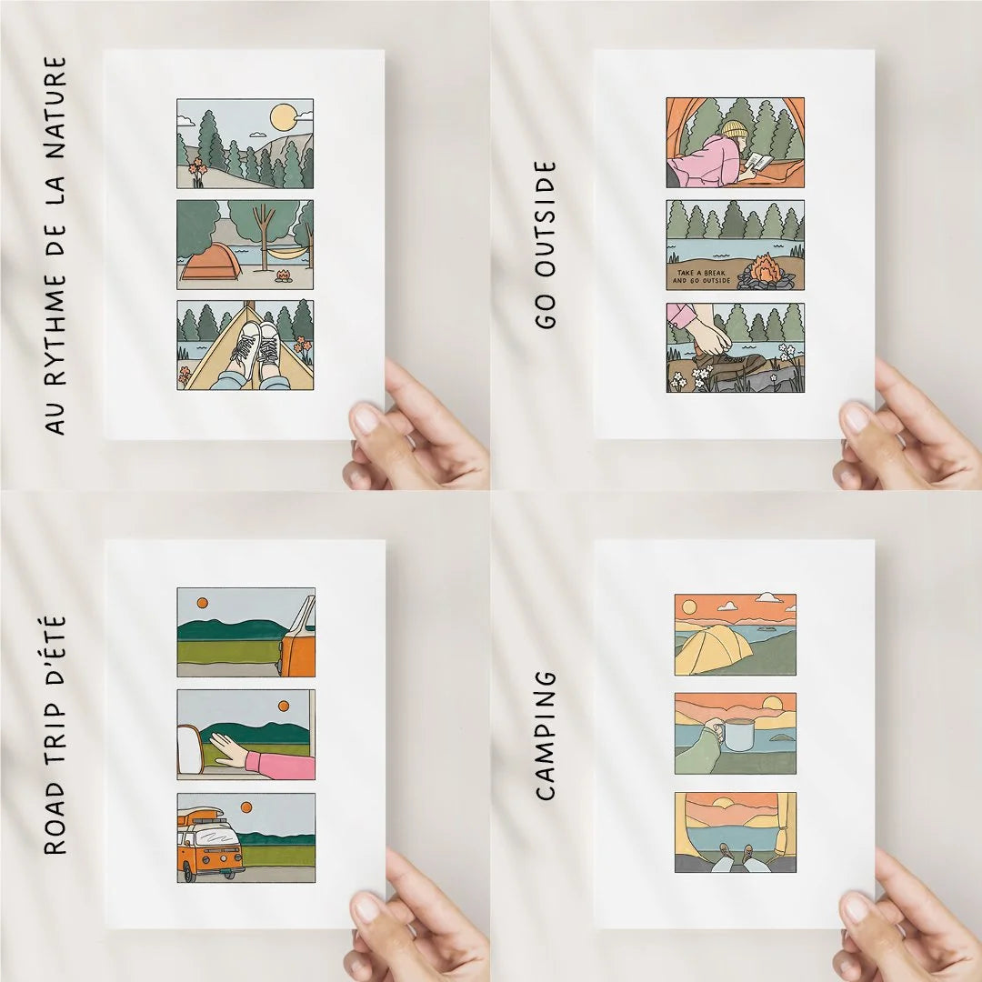 Cartes de voeux - Go outside