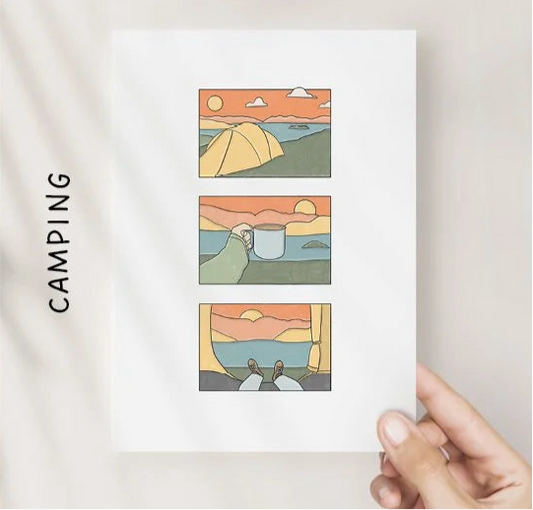 Illustrations 8x10 - Camping