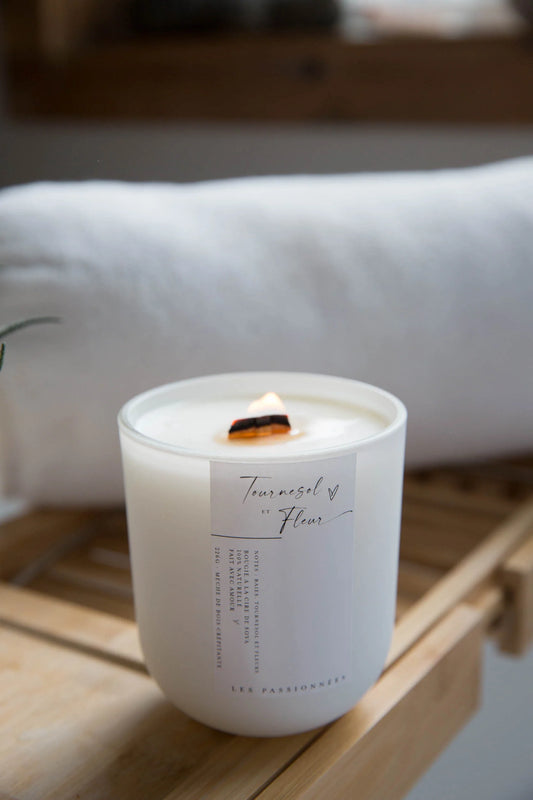 Chandelle rechargeable - Tournesol & Fleur