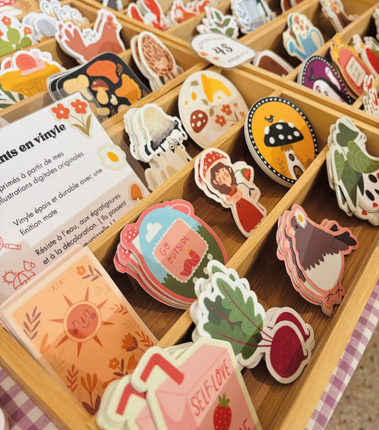 Autocollant en vinyle durable