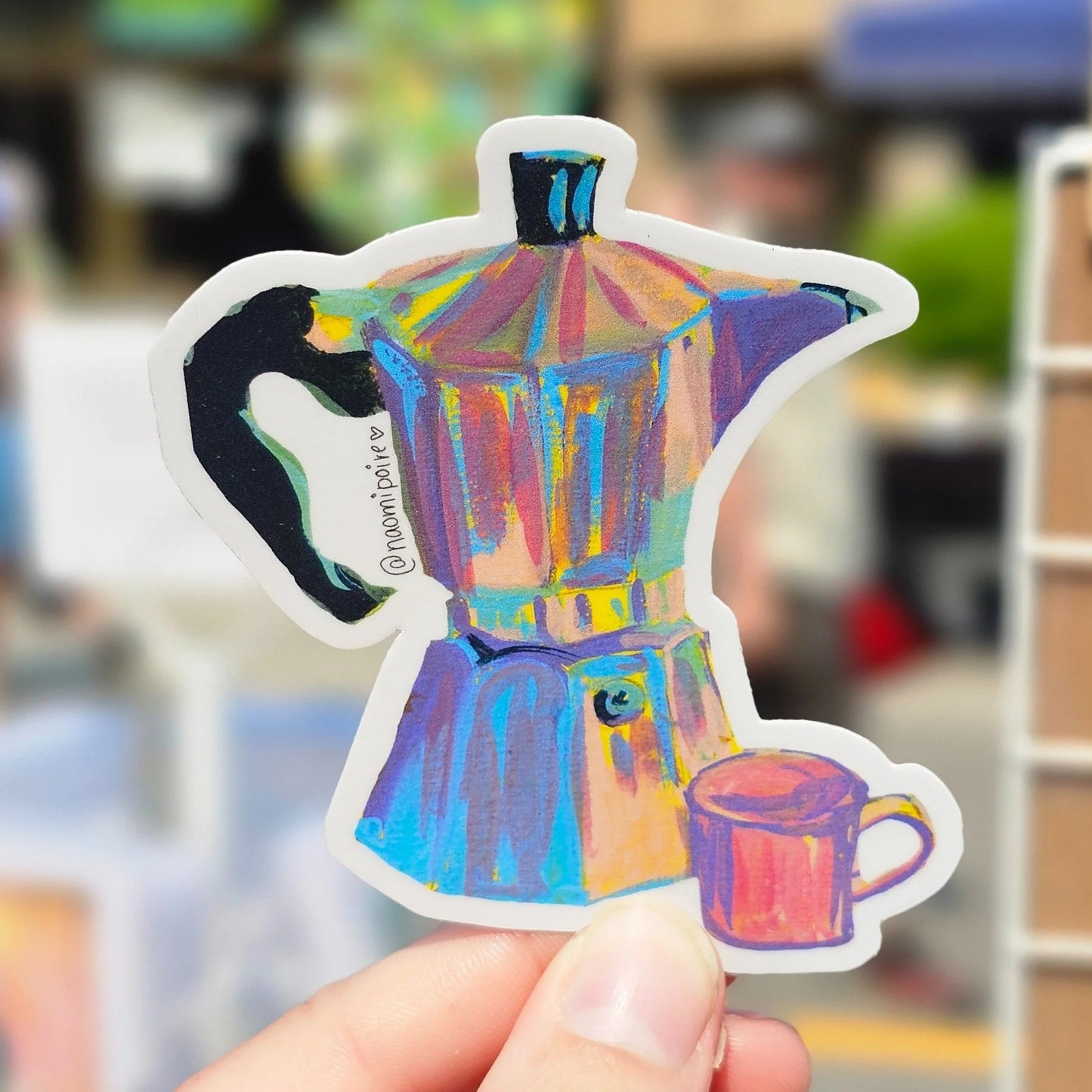 Autocollant "Funky Mocha Pot"