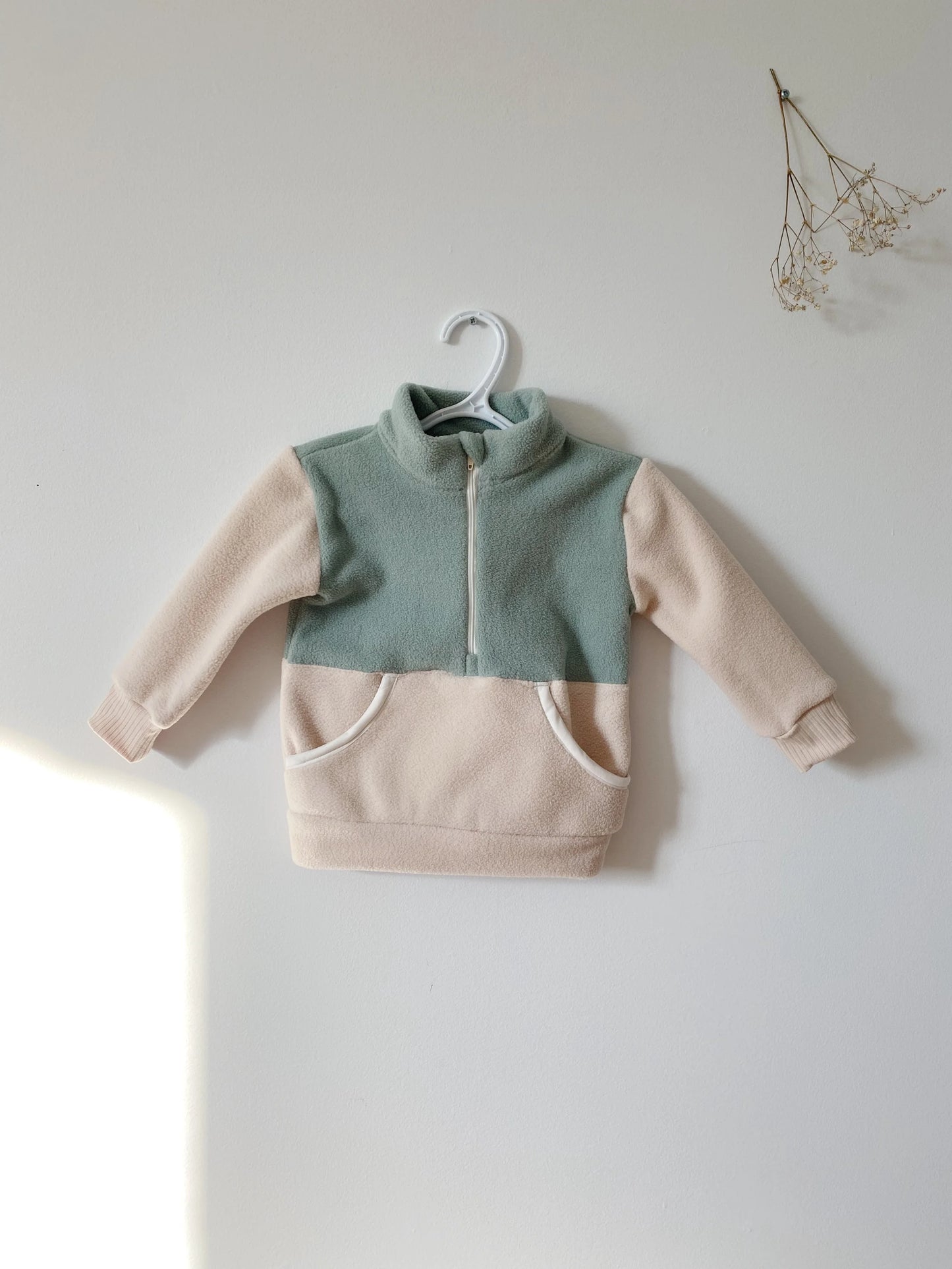 Veste en polar pour enfants - Sauge