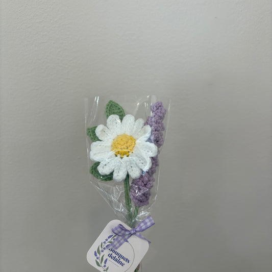 Mini bouquet - Lavande + Marguerite + Feuilles