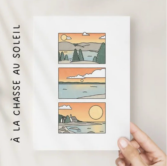 Cartes de voeux - À la chasse au soleil