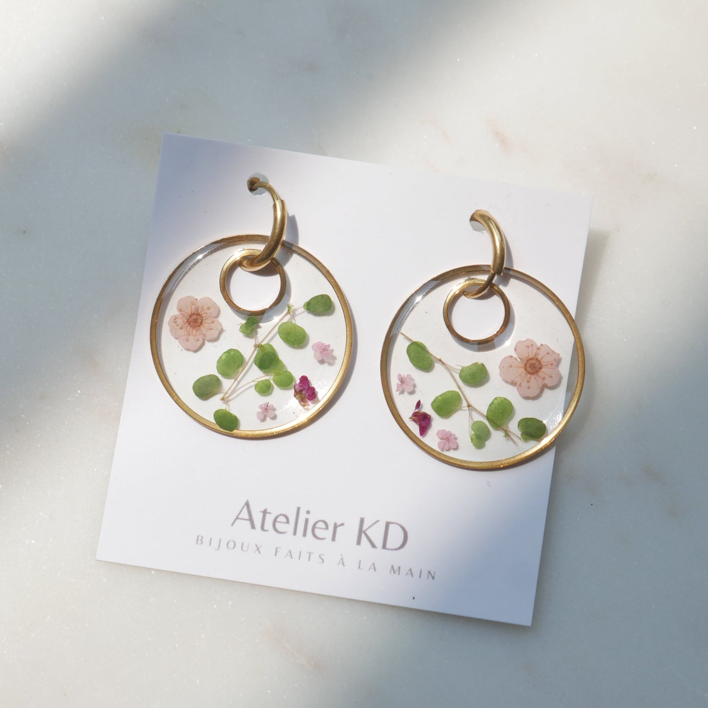 Boucles d'oreilles Chloé version Thalia - rond  - (XL)