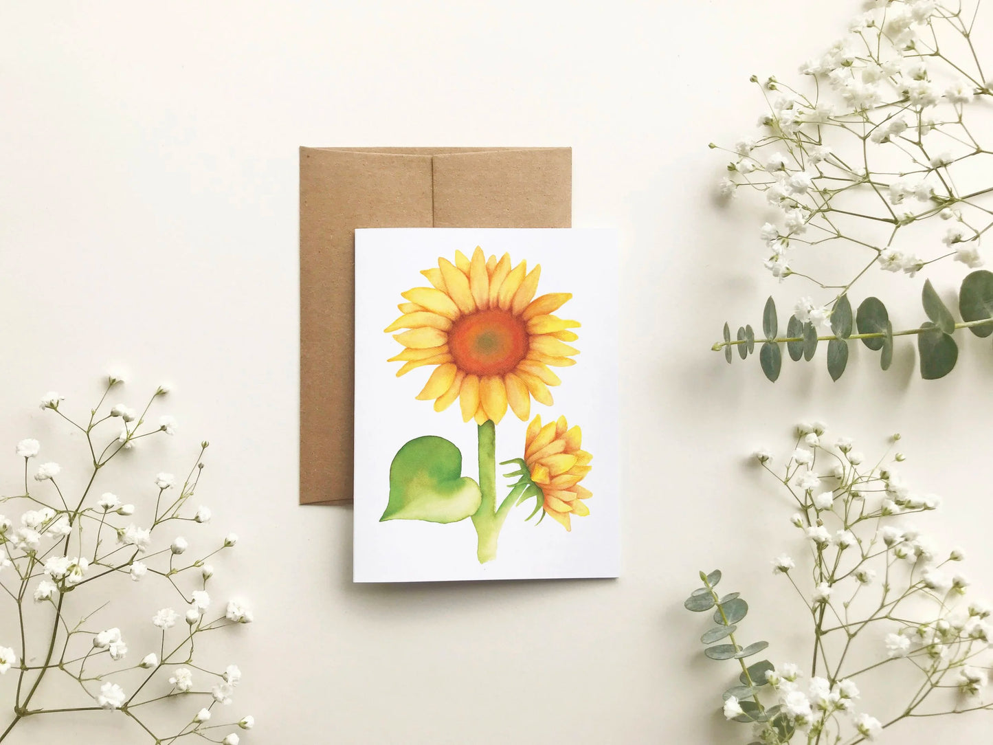 Carte de souhait - Tournesol