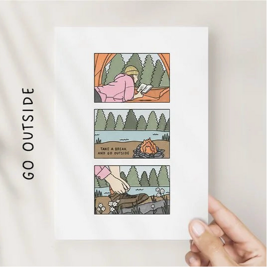 Cartes de voeux - Go outside