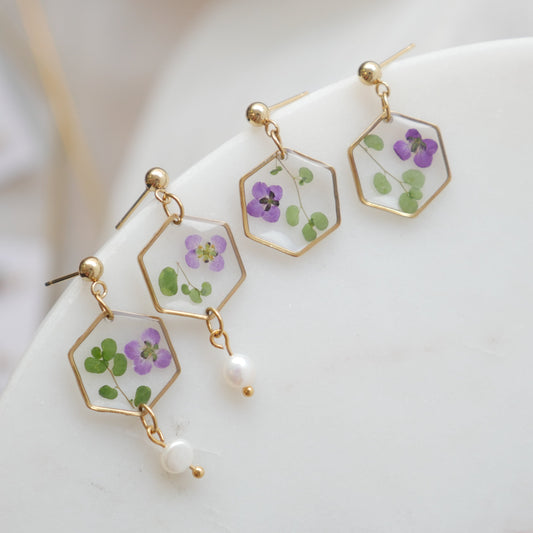 Boucles d’oreilles Chloé - Hexa (moyen)