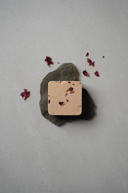 Bombe de bain - Géranium + Argile Rose