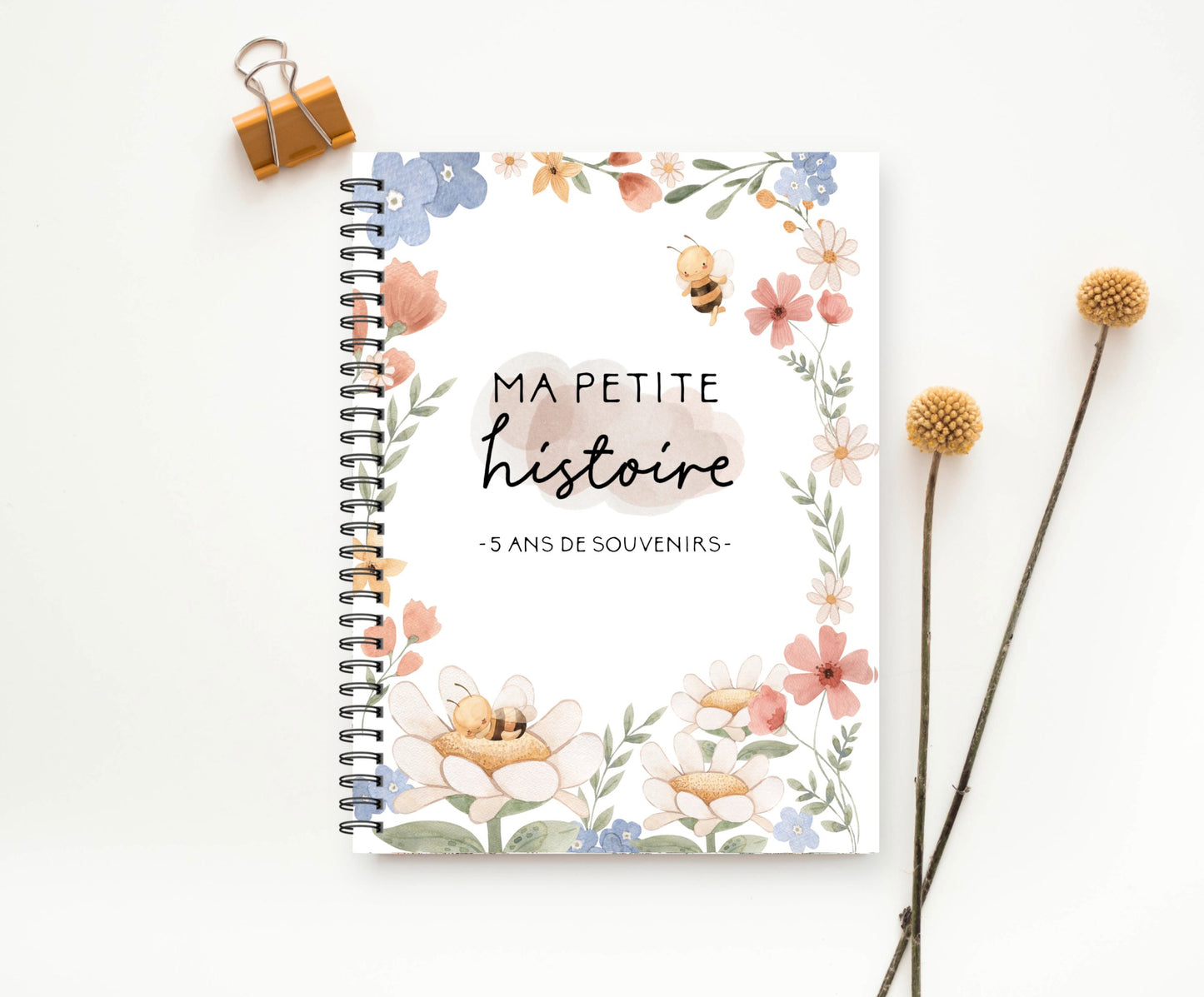 Livre 5 ans de souvenirs souple – Petite abeille