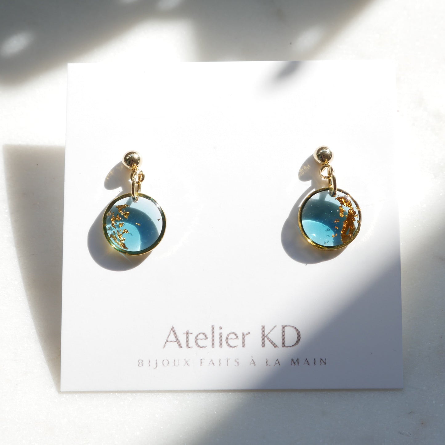 Boucles d'oreilles Céleste - rond (mini)