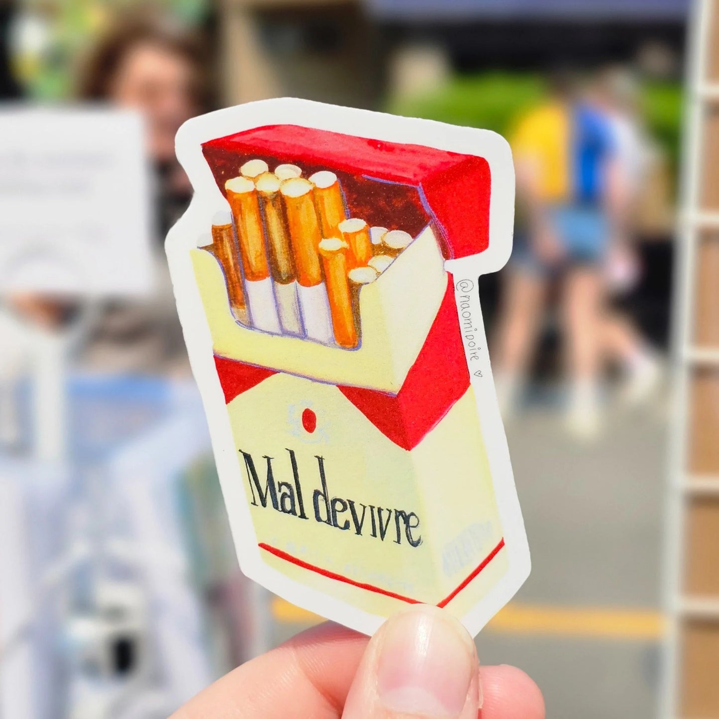 Autocollant "Mal de vivre"