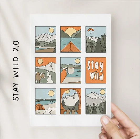 Illustrations 8x10 - Stay Wild 2.0