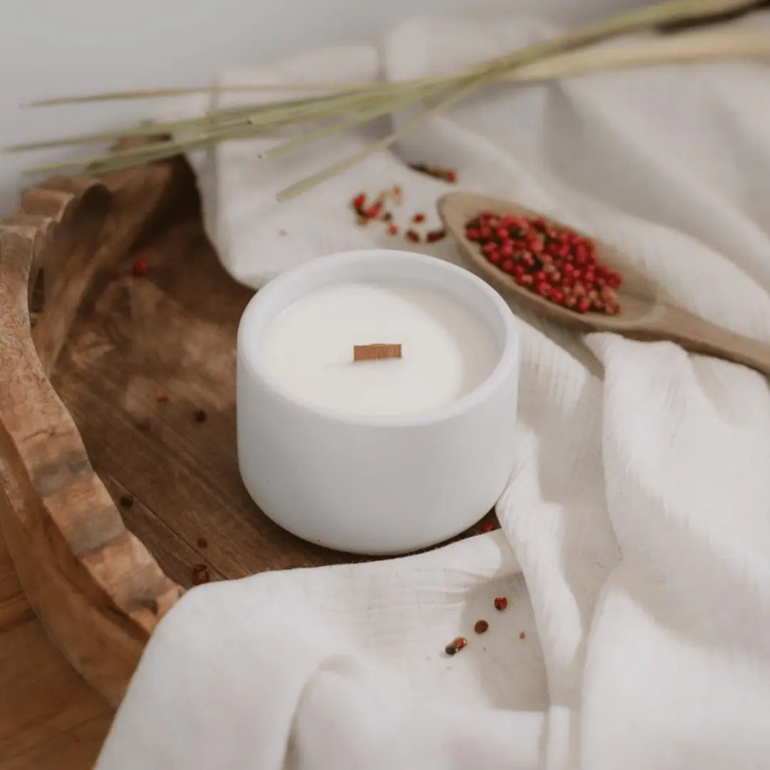 Bougie Zanzibar - Poivre rose + Vétiver