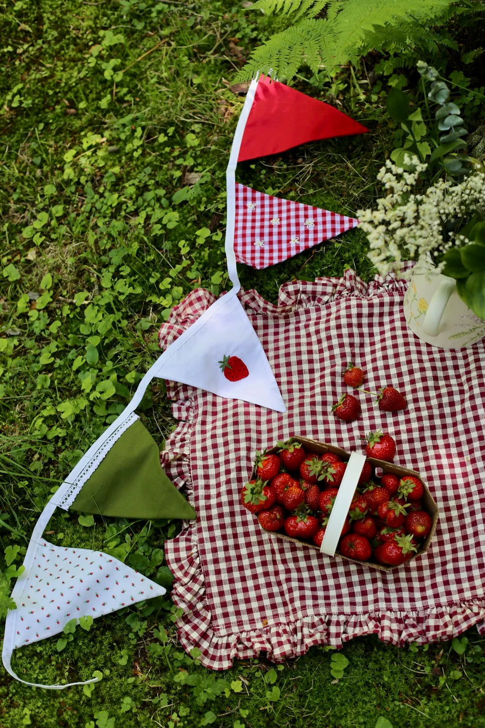 Champ de fraises (5 fanions)