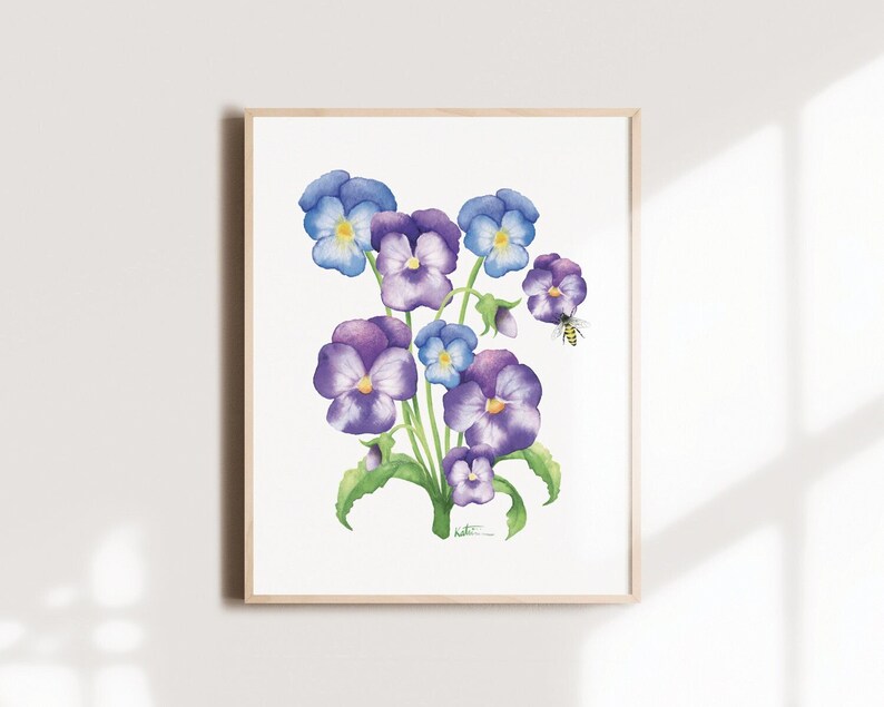 Affiche - Fleur de Pensées