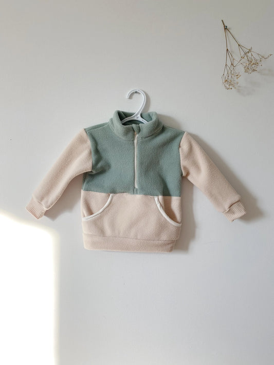 Veste en polar pour enfants - Sauge