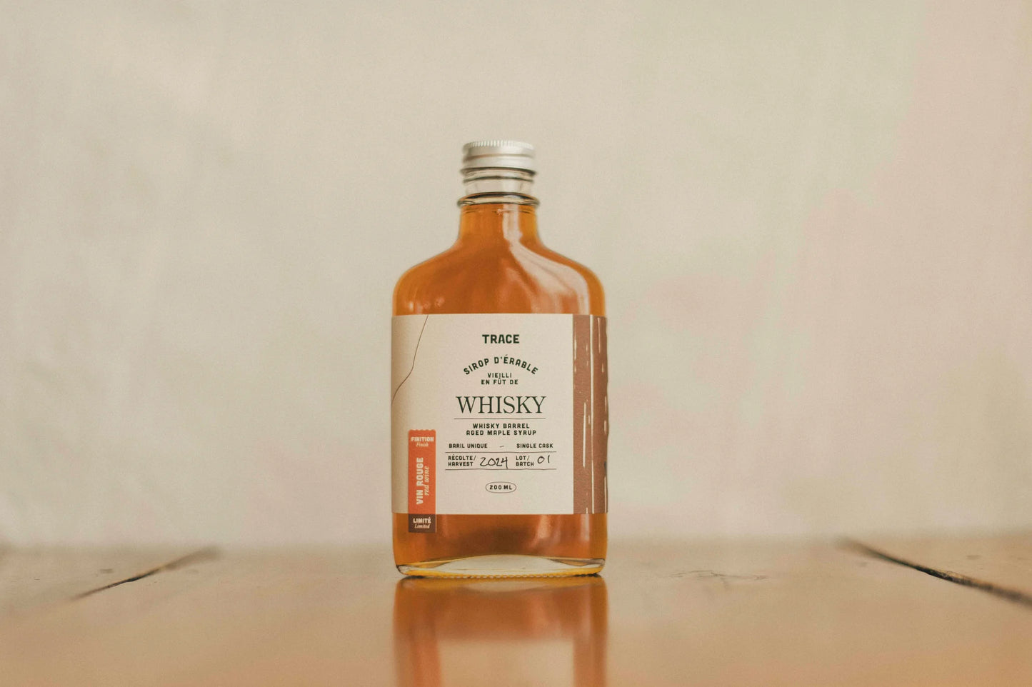 Sirop d'érable vieilli en fût de Whisky (Finish vin rouge - Édition limitée)