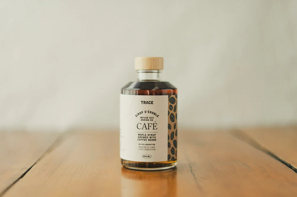 Sirop d'érable infusé aux grains de café