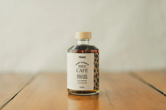 Sirop d'érable infusé aux grains de café
