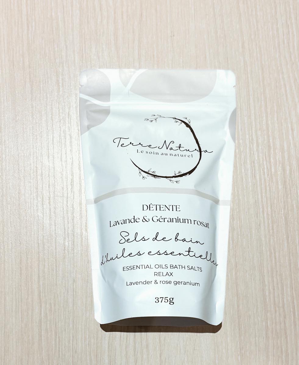 Sels de bain - Détente - Lavande & Géranium rosat