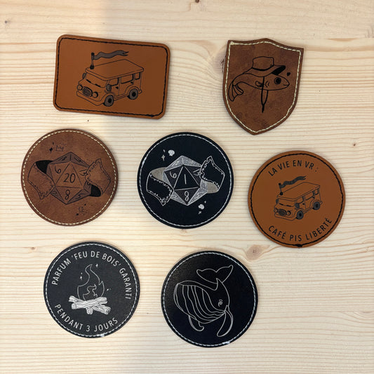 Patch thermocollant en simili cuir