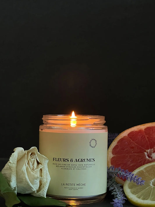 Bougie - Fleurs et agrumes