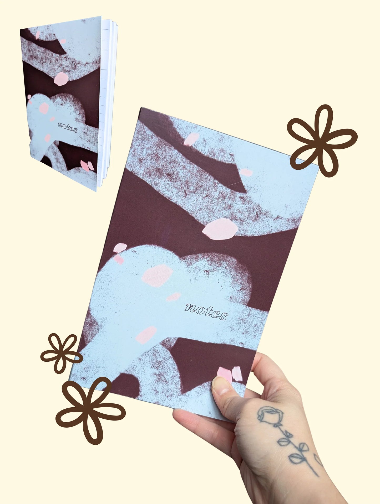 Cahiers colorés art abstrait