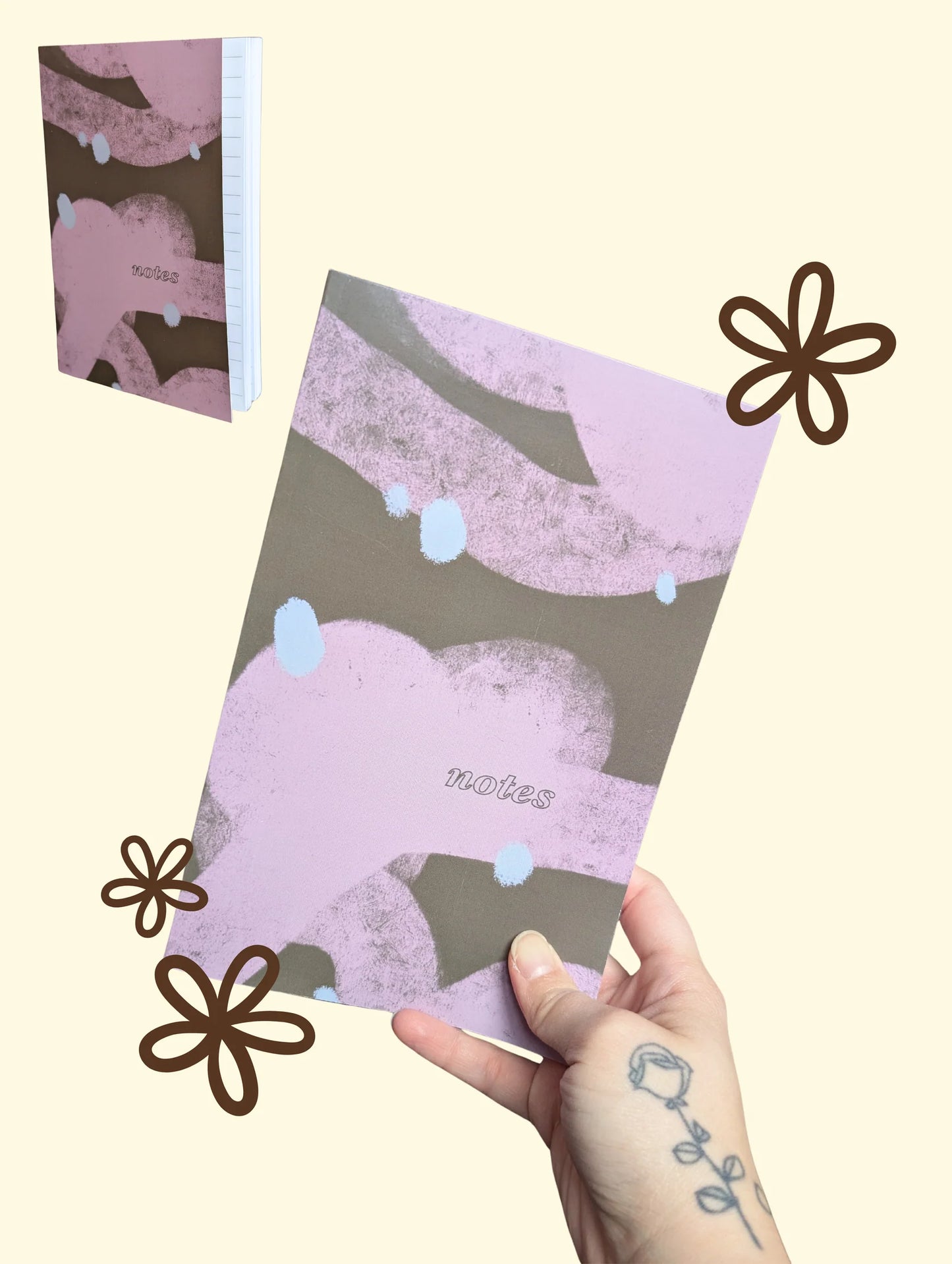 Cahiers colorés art abstrait