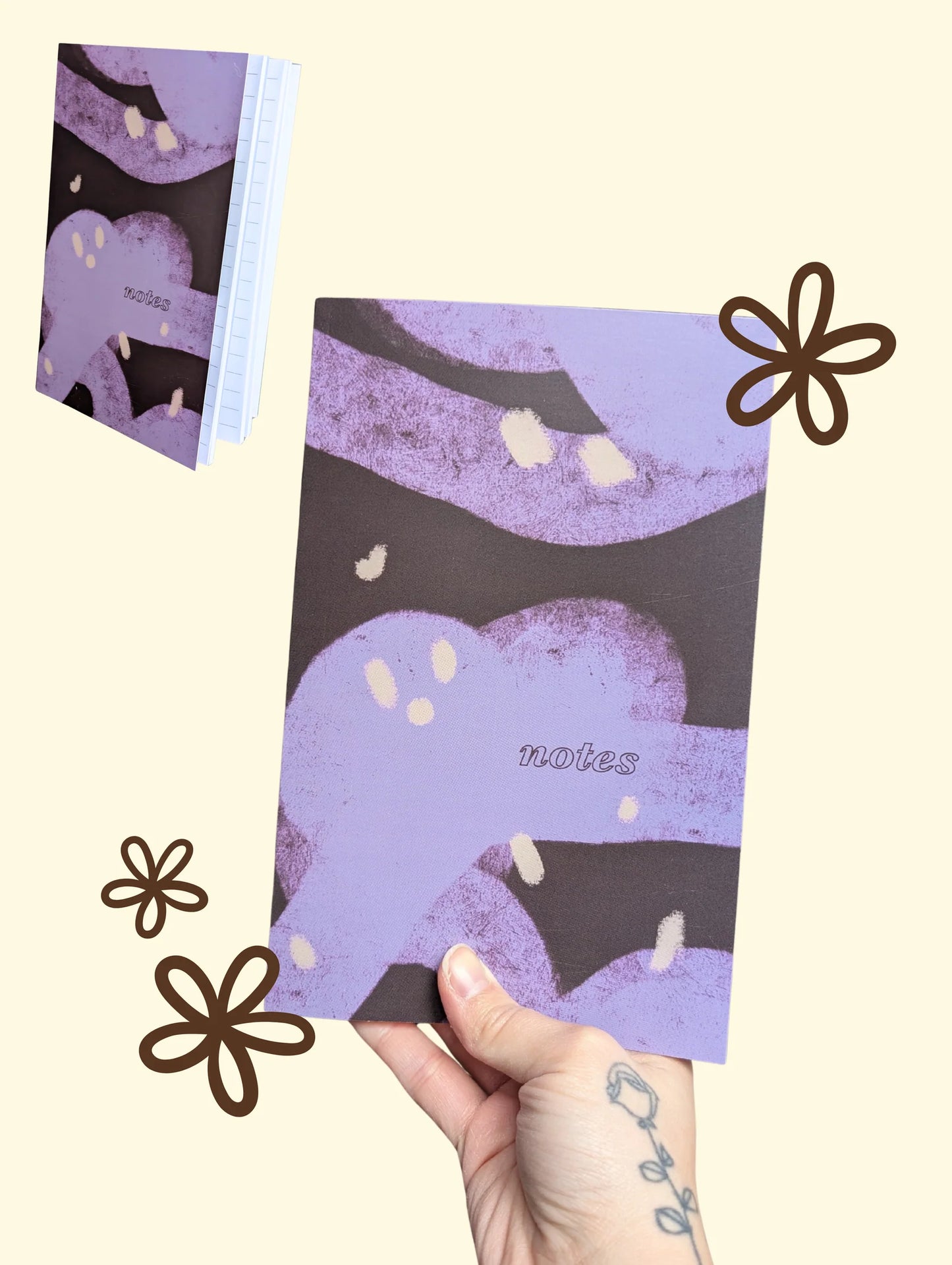 Cahiers colorés art abstrait