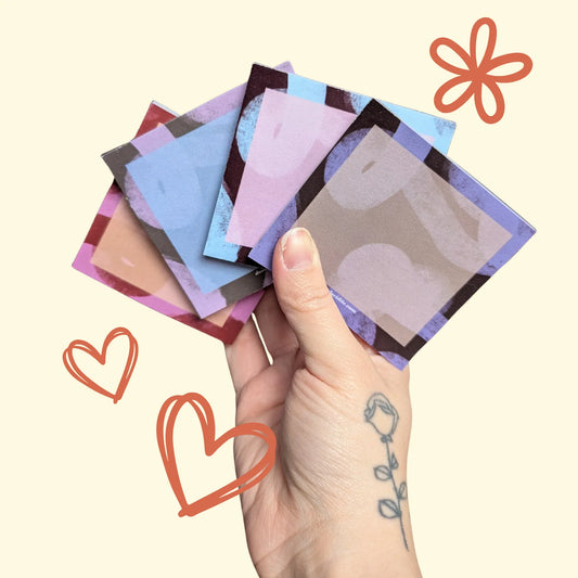 Post-it art abstrait