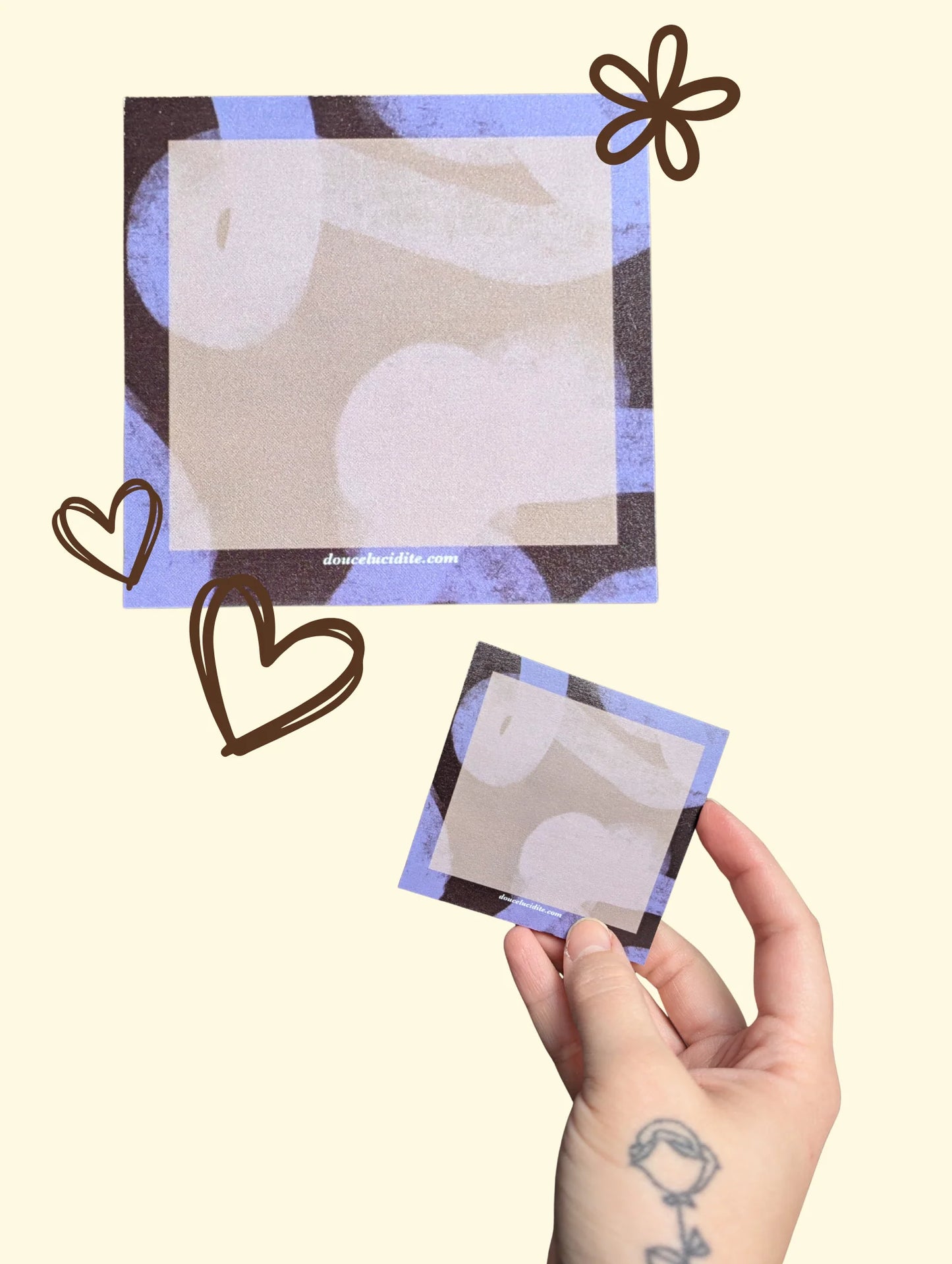 Post-it art abstrait