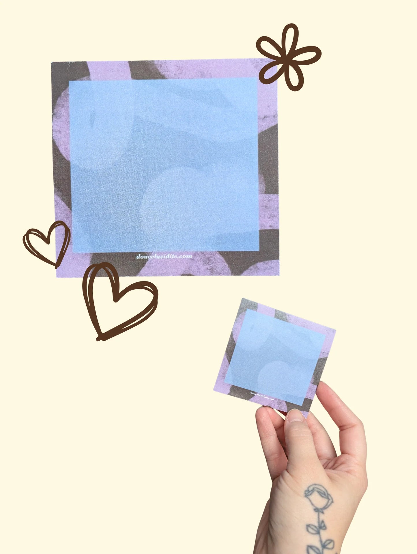 Post-it art abstrait