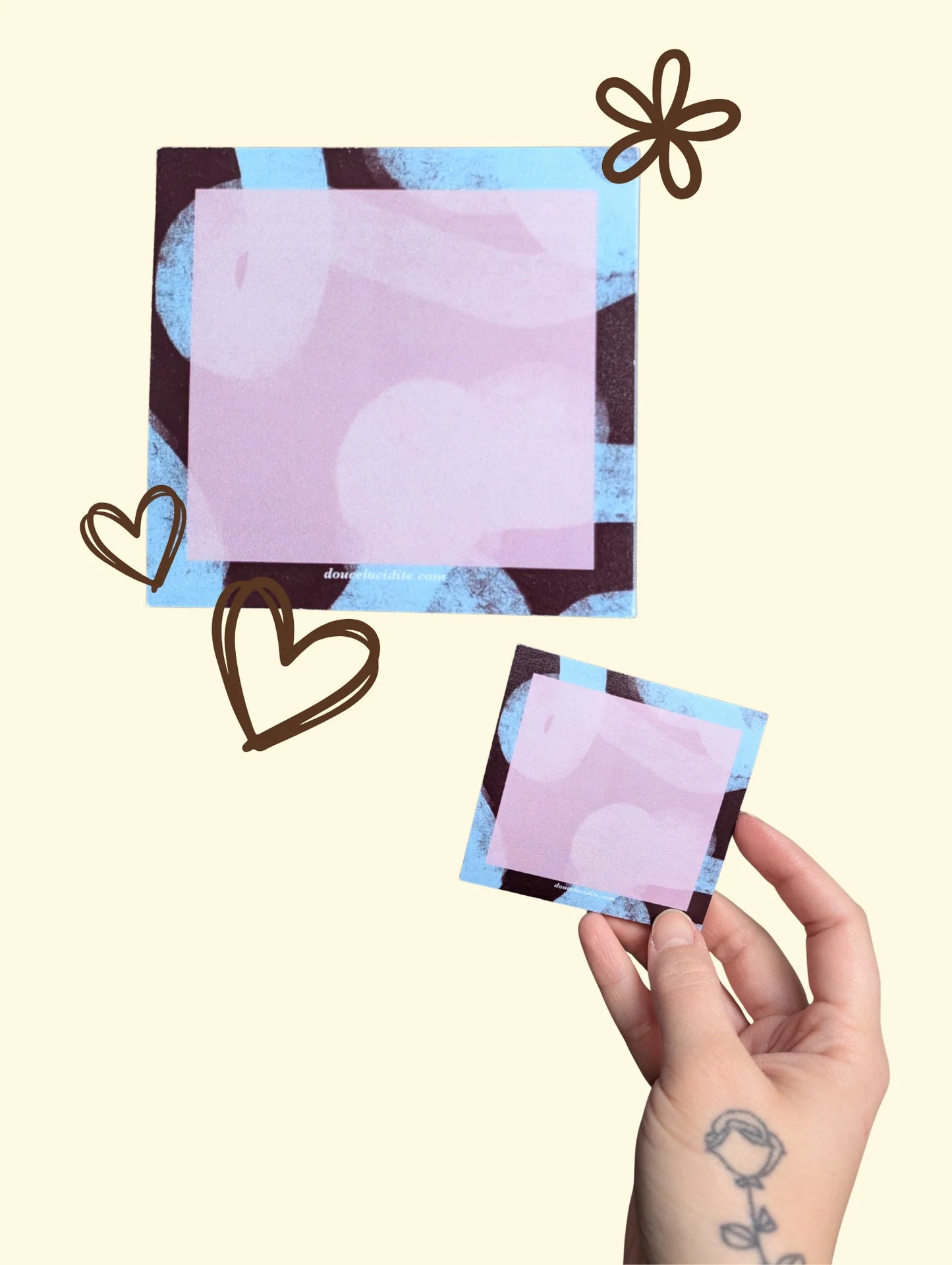 Post-it art abstrait