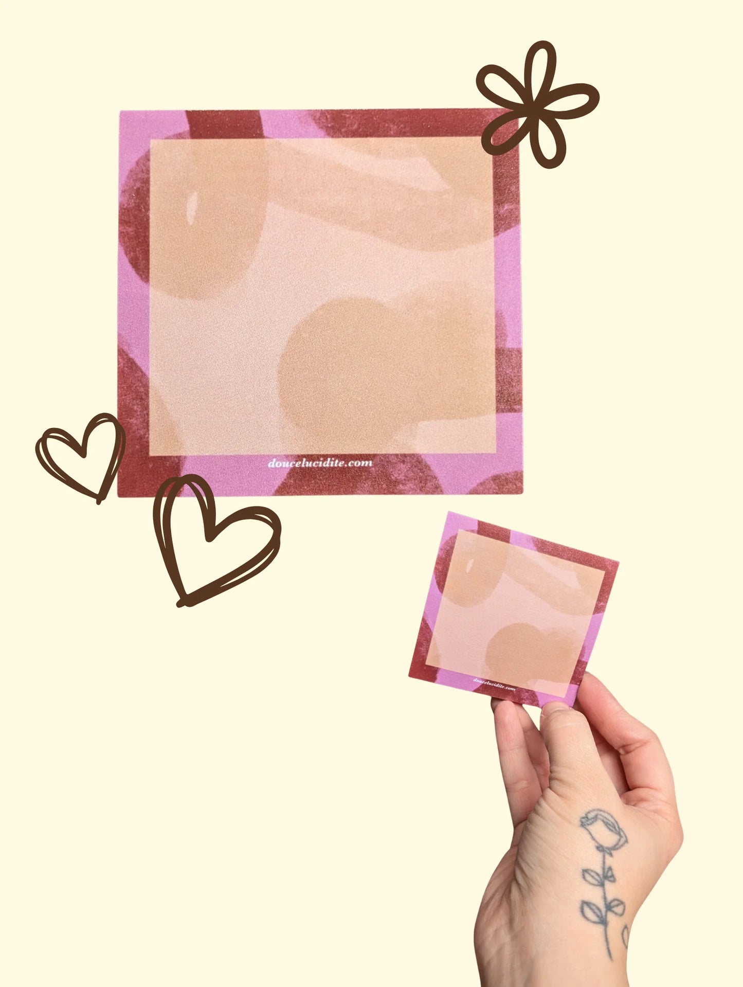 Post-it art abstrait