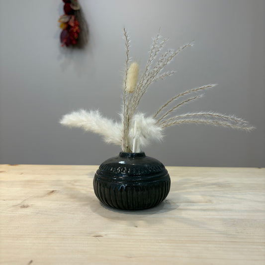 Vase -  Argile noire avec motifs