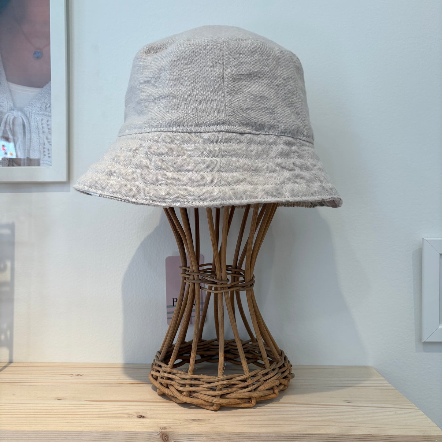 Chapeau soleil réversible en patchwork