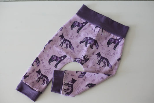 Pantalon pour bébé et bambins - Loups mauve