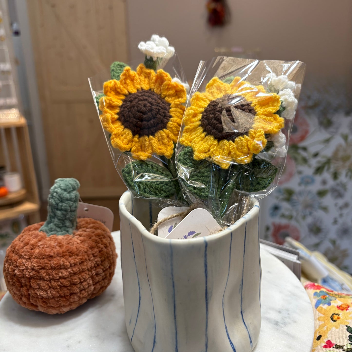 Mini bouquet - Tournesol & Souffle de bébé